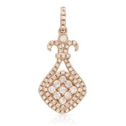 14k Rose Gold 0.43CTW Diamond Pendant, (I1/I)