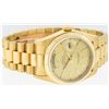 Image 3 : Rolex Mens 18K Yellow Gold Champagne Index Quickset President Wristwatch With Bo