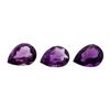 Image 1 : 22.82 ctw.Natural Pear Cut Amethyst Parcel of Three