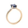 Image 4 : 1.86 ctw Sapphire and Diamond Ring - 18KT Rose Gold