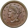 Image 1 : 1849 Braided Hair Large Cent, N-2, R2, AU58.