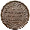 Image 2 : 1841 Hard Times Token, Daniel Webster, Low 58, HT-16, AU50.