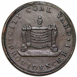 1833 Hard Times Token, Providence, RI: Ephraim A. Hathaway, Low 74, HT-428, VF30.