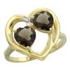 Image 1 : 2.60 CTW Quartz & Quartz Ring 10K Yellow Gold - REF-23R7H