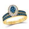Image 1 : Black Color Enhanced Diamond Band Ring 1/4 Cttw 10kt Yellow Gold