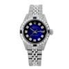 Image 1 : Rolex Pre-owned 26mm Womens Custom Blue Vignette Stainless Steel - REF-470R2M