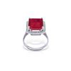 Image 1 : Genuine 7.45 ctw Ruby & Diamond Ring 14KT White Gold - REF-119T7A