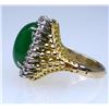 Image 2 : Marvelous High Quality Green Jade and Diamond Ring