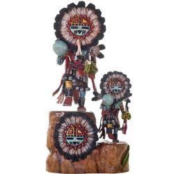 Hopi 2 Sunface Kachina Dolls