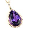 Image 1 : Fantastic Amethyst and Diamond Pendant