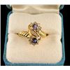 Image 2 : Montana sapphire and diamond ring set