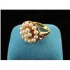Image 1 : Ladies pearl and pink sapphire cabochon ring