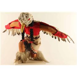 Large Eagle Dancer Kneeling Kachina