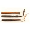 Image 2 : Lot of 3 Antique Billy Clubs