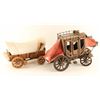 Image 2 : 2 Decorative Wooden Wagons