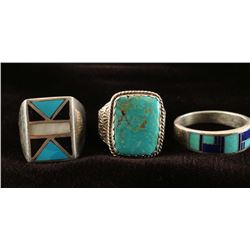 Lot of 3 Mens Rings