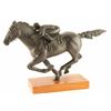 Image 1 : Cast Metal Race Horse and Jockey