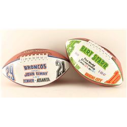 Collection of 2 Signed Footballs