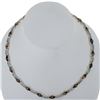 Image 1 : Navajo Inlaid Opal Sterling Silver Link Necklace