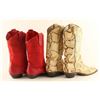 Image 2 : Lot of 4 Pairs of Ladies Cowboy boots