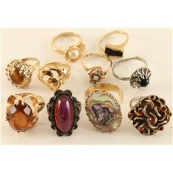 Mixed Lot of 10 Rings