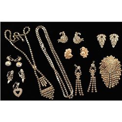 Vintage Rhinestone Jewelry Lot