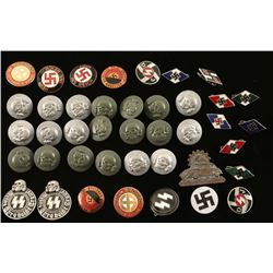 German WWII Buttons & Badges