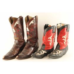 Lot of 4 Pairs of Cowboy Boots