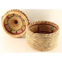 Ethnic Lidded Basket