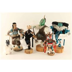 Lot Of Five Navajo Kachinas