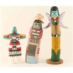 Lot of Hopi Kachinas