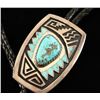 Image 1 : Sterling Silver & Turquoise Bolo Tie