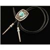 Image 2 : Sterling Silver & Turquoise Bolo Tie