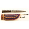 Image 2 : Sioux Beaded Knife Sheath & Knife