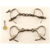 Image 2 : Lot of 2 Antique Handcuffs