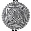 Image 1 : Navajo Hammered Silver Concho Bolo Tie