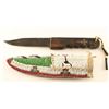 Image 1 : Sioux beaded Knife Sheath & Knife