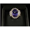 Image 2 : Stunning Tanzanite & Diamond Ring Set