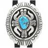 Image 2 : Turquoise Nugget Overlaid Sterling Bolo