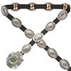 Image 1 : Navajo Turquoise Sterling Silver Concho Belt