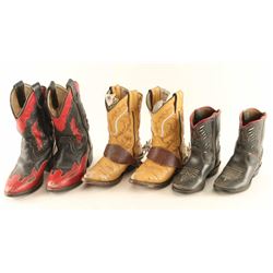 Lot of 3 Kids Cowboy Boots