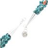 Image 3 : Turquoise Nugget Coral Navajo Necklace