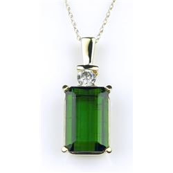 Classy Emerald cut Green Tourmaline