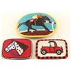 Image 2 : Lot of 3 Fully Beaded Belt Buckles