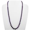 Image 1 : Navajo Amethyst Gold Bead Necklace