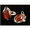 Image 1 : Amber matching ring and pendant set