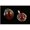 Image 2 : Amber matching ring and pendant set