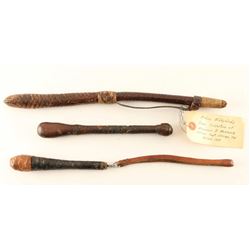 Lot of 3 Police Billy Clubs