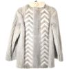 Image 2 : Vintage Fur Coat Gray Cream Ladies Jacket