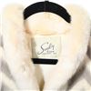 Image 5 : Vintage Fur Coat Gray Cream Ladies Jacket